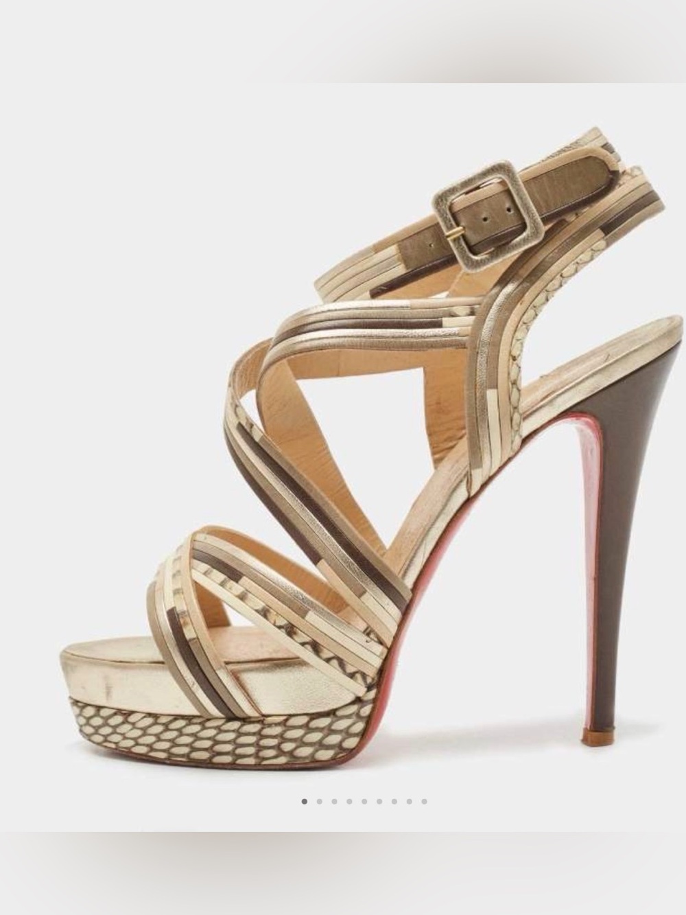 Christian Louboutin meteorita platform sandal size 38.5 - Picture 9 of 12